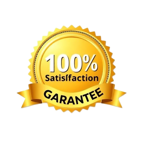 100% satisfaction guarantee badge